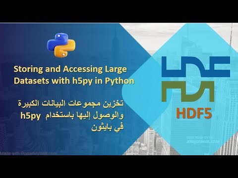 Storing and Accessing Large Datasets with h5py in Python تخزين مجموعات البيانات الكبيرة واسترجاعها