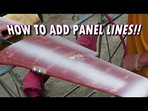 Converting a FlightModel P51D to a RAF Mustang MkIVA_ Part 4_How to Make Panel Lines