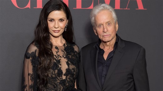 Catherine Zeta Jones has barely  aged as she steps out with Michael Douglas