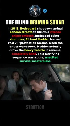 Richard Madden's Incredible Blind Driving Stunt 🚗🤯