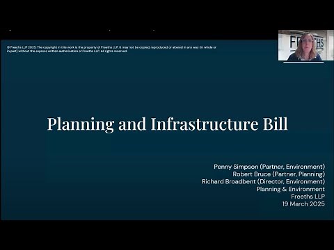 Planning & Infrastructure Bill Webinar – Key Reforms & Impacts