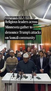 183K views · 11K reactions | A broad swath of religious leaders gathered in a south Minneapolis mosque on Thursday to condemn ongoing attacks from President Donald Trump on the region’s Somali community and to show solidarity. Tap the link in our bio to read the full report by Louie Krauss. Video: Alex Kormann and Louie Krauss/The Minnesota Star Tribune | Star Tribune | Facebook