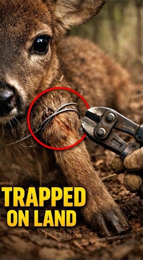 Wild Deer Trapped in Illegal Wire Snare Saved Just in Time | Real Animal Rescue #animalrescue