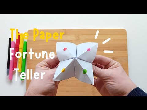 📄✨ How to Make a Paper Fortune Teller – Easy Paper Game Tutorial ✨📄