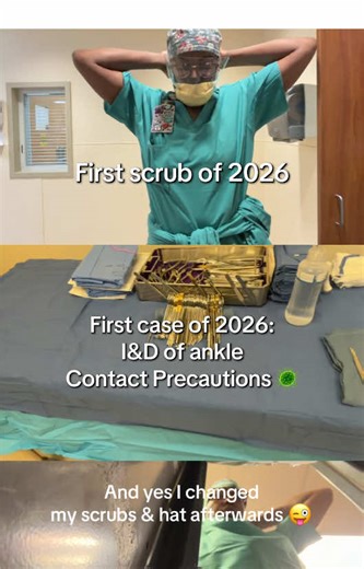 First Surgical Case of 2026: I&D of Ankle Procedure