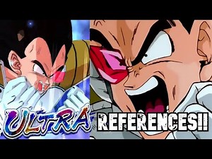Ultra Vegeta (Side by Side) Anime References! | Dragon Ball Legends |