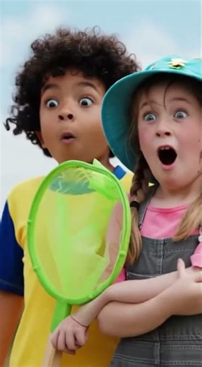 Frog Rides Crocodile?! Kids' Fishing Trip Goes WILD! 🐸🐊 #Shorts #Funny