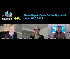 🔥 Essential listening this long weekend: urgent warnings from industry leaders Helen Kowal and Deborah Lockart about the potential impacts of NCC 2025 on strata remedial works, including skyrocketing costs and unacceptable delays. The pressure is on for strata communities to get ahead of the change and have your necessary remedial work done NOW. Tune in here: https://yourstrataproperty.com.au/446-strata-repair-costs-set-to-skyrocket-under-ncc-2025/ | Your Strata Property