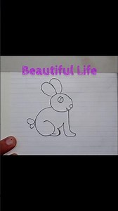🎨 ASMR Hand-Drawn Rabbit Coloring | Relaxing Art Short