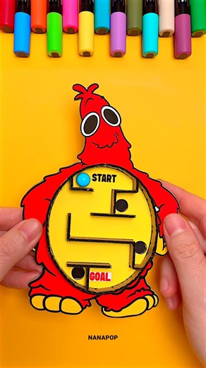 Poppy Playtime Chum Chompkins Amazing DIY Cardboard Pinball Maze Game #poppyplaytime