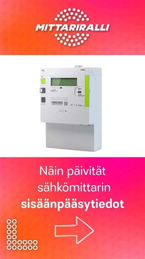 Sähkömittarin sisäänpääsytieto #mittariralli