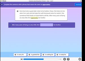 i-ReadyVocabulary about Being Brave: Preview 2 - Quiz - Level ... | Filo