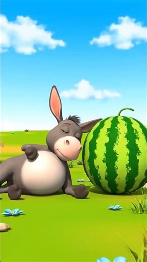 Gadha aur Chuha Funny Fight! 😂#shorts #monkey #ToonMasti3D #animation