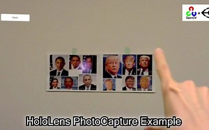 HoloLens With OpenCV for Unity Example