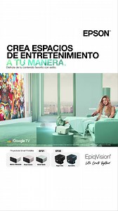 ¡Descubre los nuevos EpiqVision EF21 y EF22! Dale vida a tus espacios y mira tu entretenimiento favorito en grande con Epson. | Epson