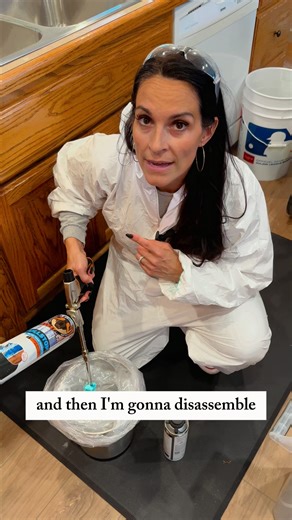 Clean Your Spray Foam Gun Like a Pro! 👍 • Release system pressure before removing the canister. • Use the black tabs to safely detach the can from the gun. • Attach the spray foam cleaner and shake well before use. • Dispense cleaner until the gun is fully flushed and clear of residue. • If using a plastic disposal bag, transfer it into a suitable container to prevent material degradation. • Result: A clean, well-maintained spray foam gun that delivers consistent performance and longer tool lif