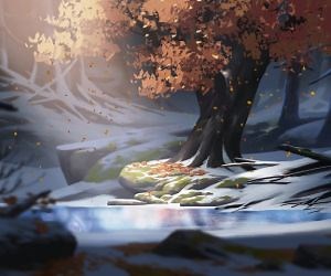 Falling Brown Leaves Live Wallpaper - MyLiveWallpapers.com