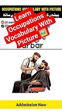 Learn Occupations Vocabulary With Picture 🖼️ #foryou #english #englishtourduspeakingcourse #learn