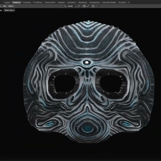 Wave Mask - 3d printable files