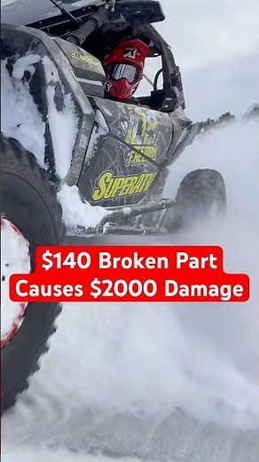 How a $140 part broke my entire ATV #shorts #damaged #expensive