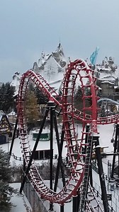 The snow falls, the park sparkles, and everything feels like a winter dream inside a snow globe. ❄️✨ | Canada's Wonderland