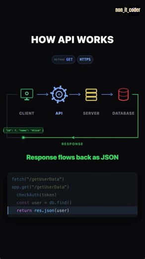 How API Works | API Request & Response Flow Explained with Animation