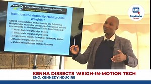 KeNHA engineer Kennedy Ndugire dissects how High Speed Weigh In Motion technology works to Truck drivers | Uzalendo News