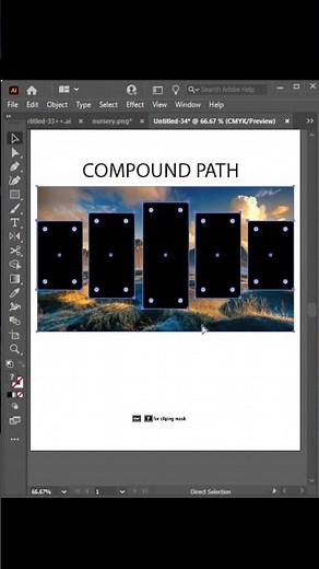 compound path on illustrator