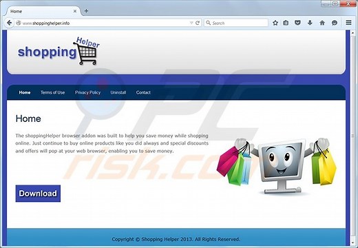 Shopping Helper Smartbar Virus