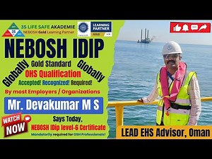 Mandatory NEBOSH International Diploma Certificate for OHS Professionals | NEBOSH IDip Level 6 MUST!