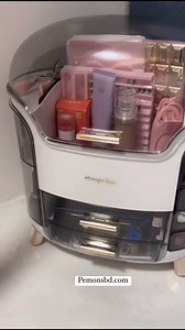 Luxury Desktop Cosmetics Storage Box Dust-proof Makeup Organizer For Cotton Pads Swabs Bathroom Jewelry Organizer for Cosmetics 😱 Limited Stock | Taking Order | Inbox for more details 💬 #cosmetics #cosmaticsmakeup #CosmeticsOrganizerBox #LuxuryDesktopCosmeticsStorageBox | Pemons