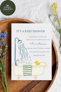 Bath Tub Rubber Ducky Baby Shower Invite - Etsy Canada