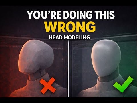 You’re Doing This Wrong! Head Modeling Mistake Every Beginner Makes | Maya 3D
