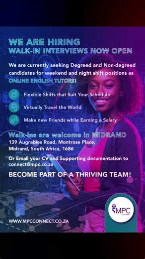 Join MPC Connect as an Online English Tutor