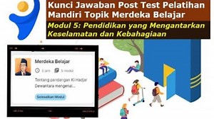 Soal & Kunci Jawaban Post Test Modul 5, Kompetensi Mendasar yang Menunjang Penguasaan Kemampuan - Tribunnewsmaker.com