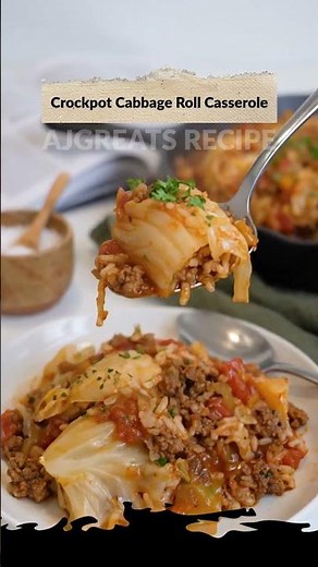 Crockpot Cabbage Roll Casserole