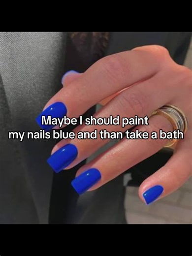 Should I Paint My Nails Blue Before a Bath?