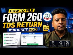 Quarterly TDS Return Filing 2026 | Form 26Q Full Practical Demo