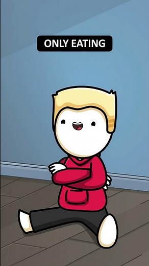 How to get Slim by Only Eating 💀 (Animation Meme) #shorts