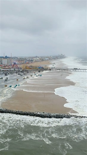 Drone Footage I captured of the Ocean City Md Inlet flooding due to Hurricane Erin’s presence off the coast. | Mike Willey