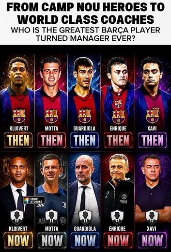 From camp nou stars to football bosses 🥰 | #CampNou #BarcaLegends #LuisEnrique #viral #trendingnow
