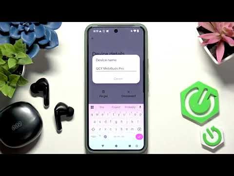 How do I change the name of the QCY MeloBuds Pro on Android?