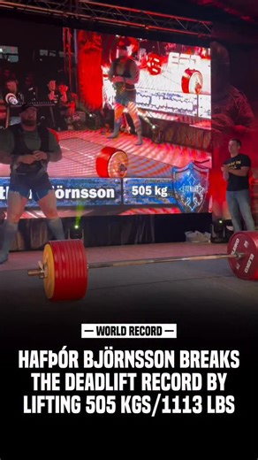 Hafþór Júlíus Björnsson | Throwback to my 505kg deadlift World Record! 💪 | Instagram
