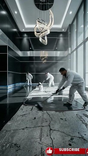 SATISFYING 3D Epoxy Floor Installation - Complete Room Restoration Start to Finish