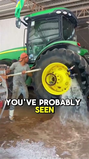 Why Are Tractor Tires Filled With Water Instead of Air? #shorts #facts