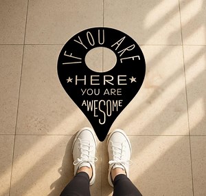 You Are Here Vinyl Decal: Motivational, Positive Classroom Decor - Etsy