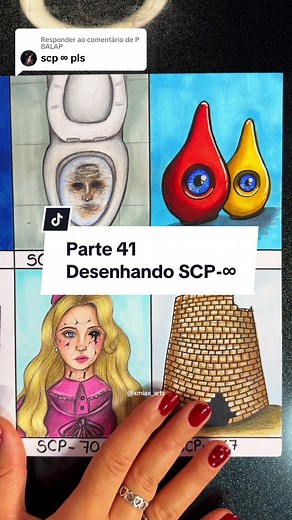 Respondendo a @P BALAP Desenhando SCP- ∞ #art #drawing #horror #scpfoundation #scp