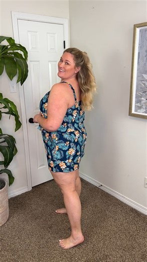 Me 🤝 @bloomchic swim rompers #ad Go ahead and grab this one. You’ll thank me later! It’s 🔗 in my bio and here: https://liketk.it/58suj I’m wearing a size 2X. #bloomchic #swimromper #plussize | Taren Denise