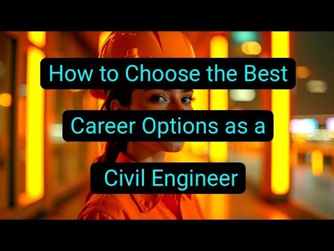 How To Choose The Best Career Options As A Civil Engineer #rabin1965