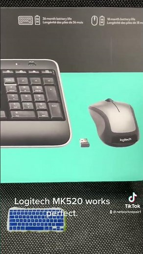 Logitech MK520 works perfect.#logitech #pc #gamer #worklife #fypシ